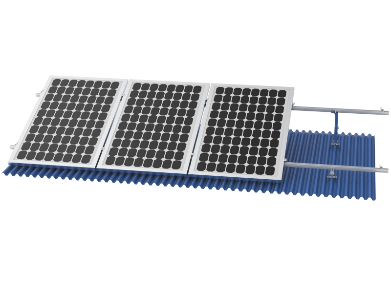 Système de montage solaire pour toit à pattes réglables