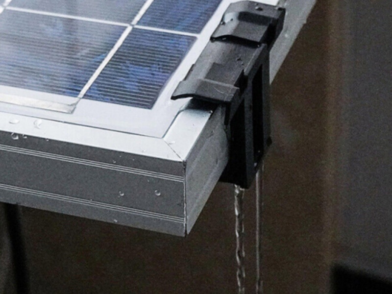 Drainage de l'eau du système de panneaux solaires
